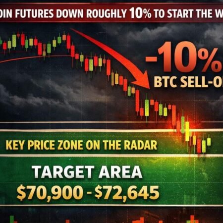 Bitcoin Futures Slide 10% as Order Flow Signals Continued Downside Risk