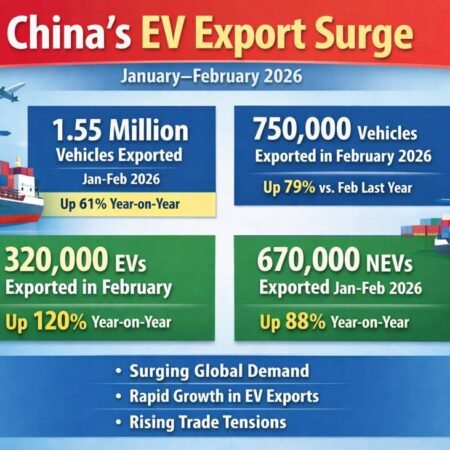 China EV exports jump 120% in February as global demand accelerates