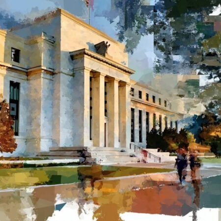 FOMC March 2026 dot plot and central tendencies of economic forecasts.