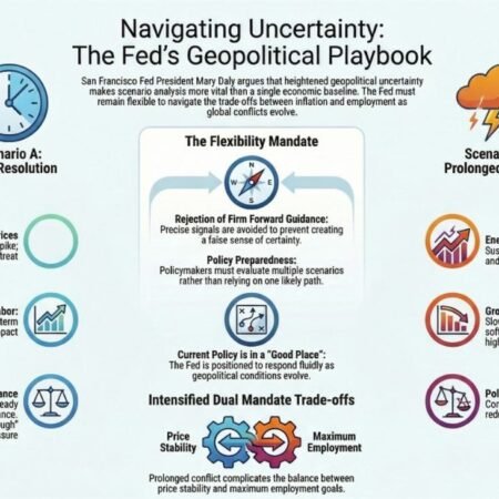 Fed’s Daly flags two economic paths as Middle East risks cloud policy outlook