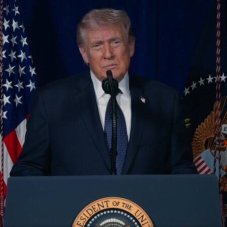 Pres. Trump speaking from the White House: Felt strongly Iran was going to attack first