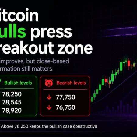 Bitcoin price analysis today: Bulls press breakout zone as $78,250 the key line to watch
