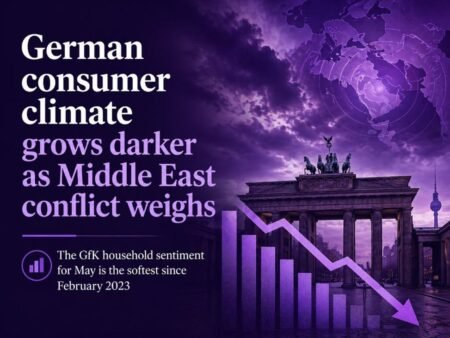 Germany May GfK consumer sentiment -33.3 vs -29.3 expected