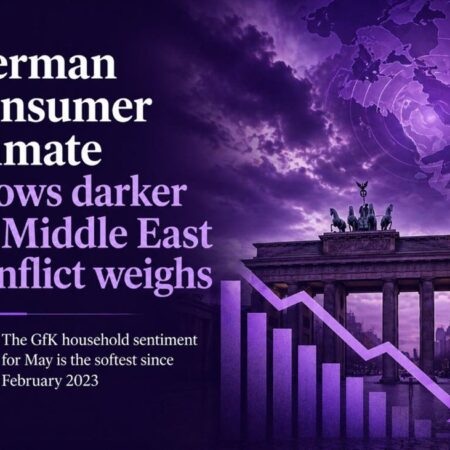 Germany May GfK consumer sentiment -33.3 vs -29.3 expected