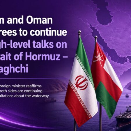 Iran foreign minister says to continue talks with Oman on Strait of Hormuz