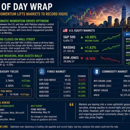 investingLive Americas FX news wrap 24 Apr:Risk-on mood lifts stocks to records/USD lower
