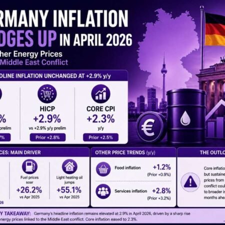 Germany headline inflation nudges up on higher energy prices due to Middle East conflict