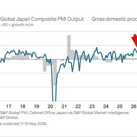 Japan flash PMI slips to five-month low in May as selling prices hit record high