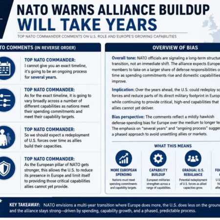 NATO warns alliance buildup will take years