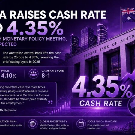 RBA raises cash rate to 4.35% in May monetary policy meeting, as expected