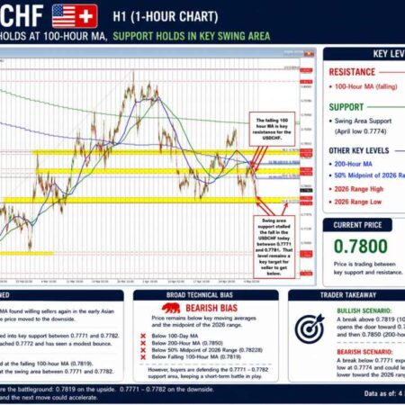 USDCHF finds support buyers near swing level support on the run lower