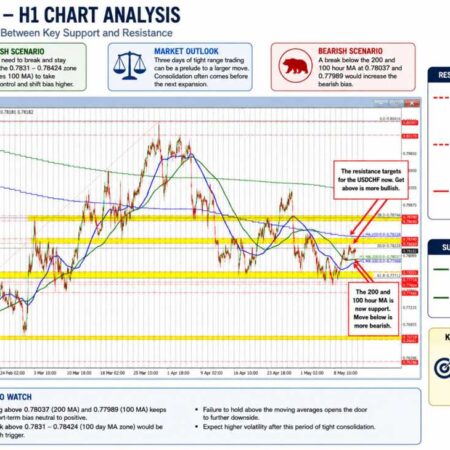 USDCHF waffling with buyers and sellers battling it out. What would break this pair out?