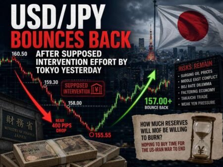 USD/JPY bounces back after supposed intervention effort by Tokyo yesterday