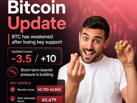 Bitcoin turns more bearish with chip stocks nose diving