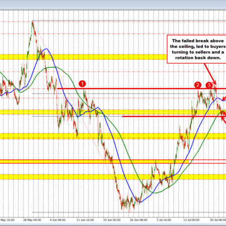 NZDUSD moves back below its 200 hour MA but finds support at 50% midpoint target