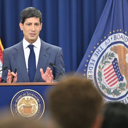 Federal Reserve Chair Warsh is speaking on Wednesday